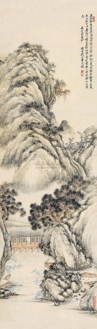 戴熙 乙卯（1855）年作 云山深居 立轴