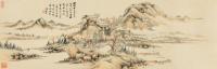 汤贻汾 乙巳（1845）年作 溪山秋色 镜片