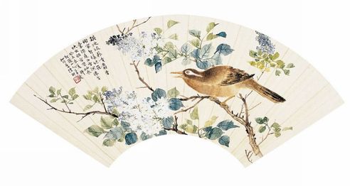 画眉鸣寿图