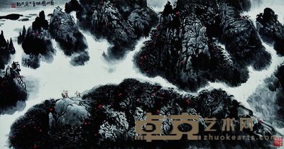 黄山图 70×133cm 约8.4平方尺