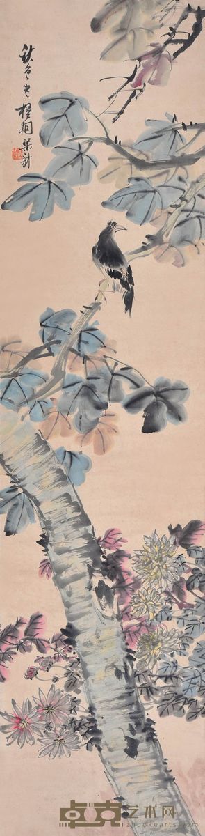 秋色老梧桐 133.5×33cm   约4平方尺