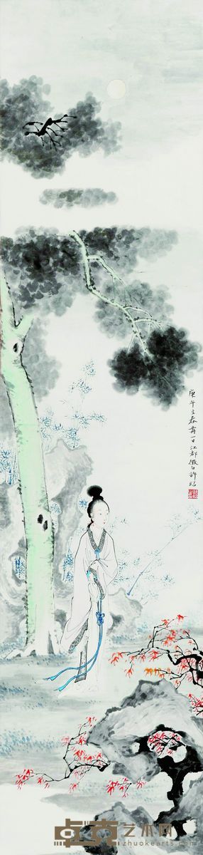仕女 97×27cm 约2.4平方尺