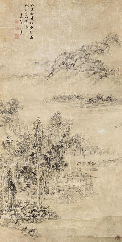 董邦达 秋水山庄图 镜芯