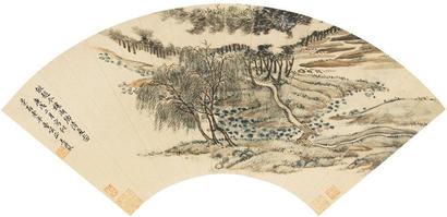 王时敏 湖乡清夏图 镜芯