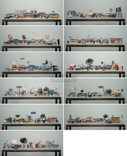 陈邵雄 2001年作 第三大街 A-K