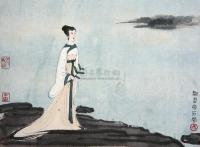 傅抱石 王寅(1962年)作 湘君 镜片