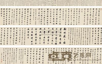 王文治 辛亥（1791年）作 仿宋四家行书 手卷 30×487cm
