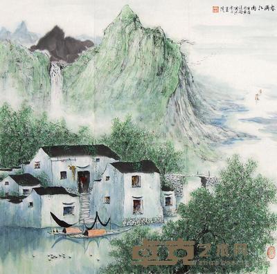 黄廷海 癸酉（1993）年作 春满江南 镜心 68×68cm