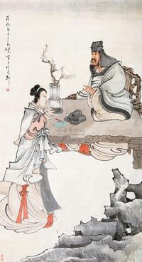 任薰 丙戌（1886）年作 东城品砚 立轴