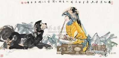 于志学 庚辰（2000）年作 寒外清音 镜片 68×136.5cm