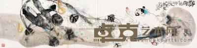 邓嘉德 庚午（1990）年作 醉里乾坤长 镜心 34.6×136.5cm