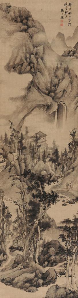 杨文骢 1633年作 山水 立轴