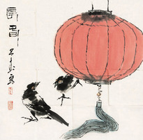 王子武 花鸟 单片