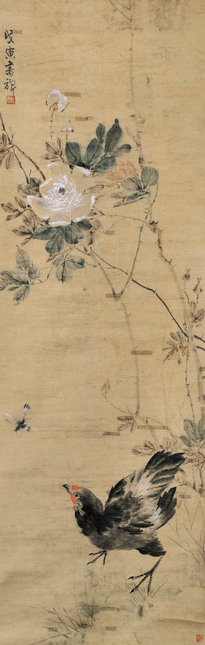张书旂 花鸟 立轴