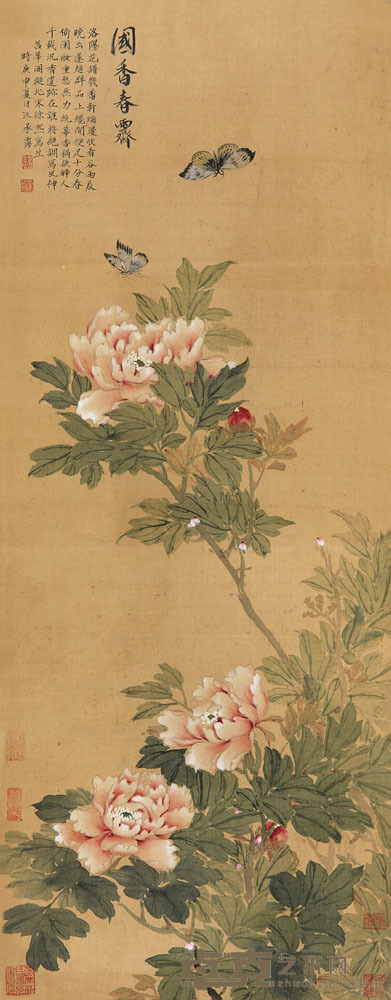 汪承沛 国香春霁 立轴 103×40cm