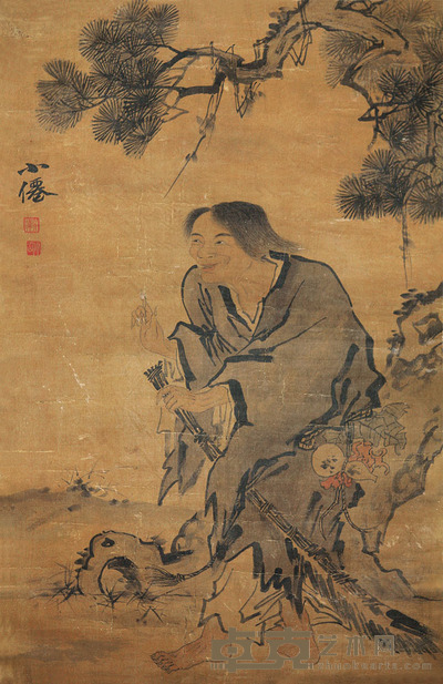 吴伟 高士图 立轴 90×59cm