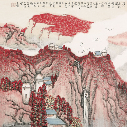 宋玉麟 钟山高秋图 镜心