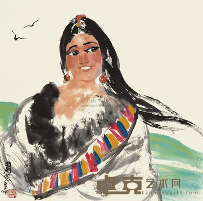 周波 草原之花 镜框 69×69cm