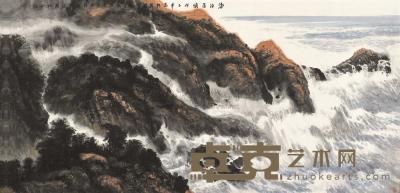 许钦松 2008年作 海的召唤 镜框 86×177cm
