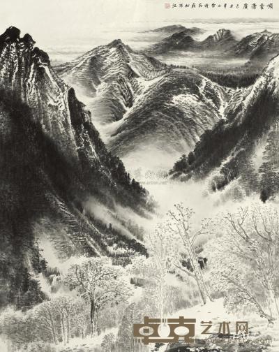 许钦松 2009年作 山水 镜框 181×143cm