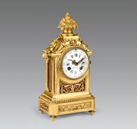约1880—1900年 法国路易十六式铸铜壁炉钟