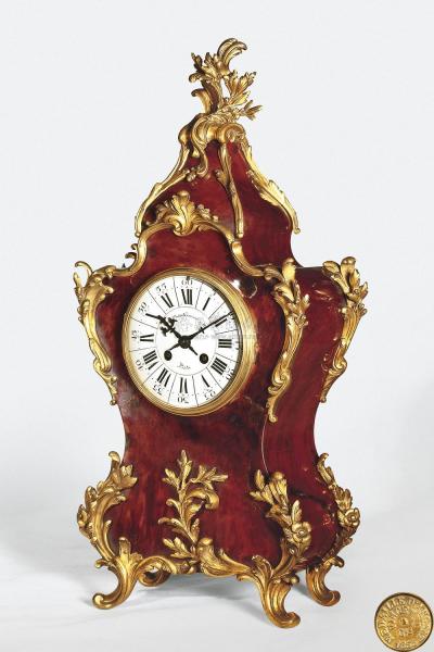 约1870年 法国铜镶玳瑁布勒钟