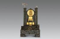 约1840—1845年 法国青铜城堡水法台钟