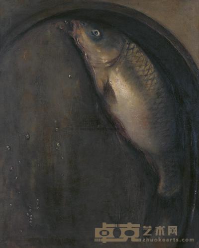 徐东白 盘中鱼 63×51cm