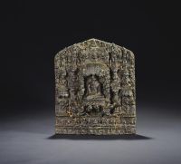 11-13世纪 合金铜铸释迦牟尼佛传故事佛龛