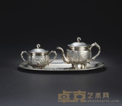 清 银茶具 （一组） 尺寸不一