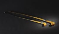 19世纪 犀角文明杖 （二件）