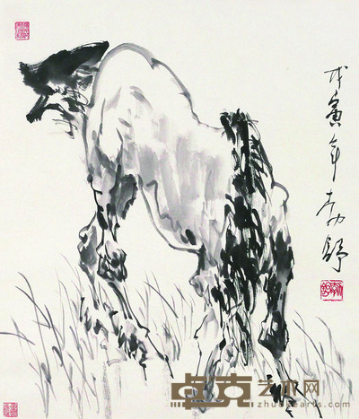 刘勃舒 马 托片 69×69cm