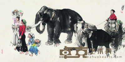 史国良 人物 托片 69×137cm