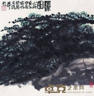 姜宝林 回春图 托片 68×68cm