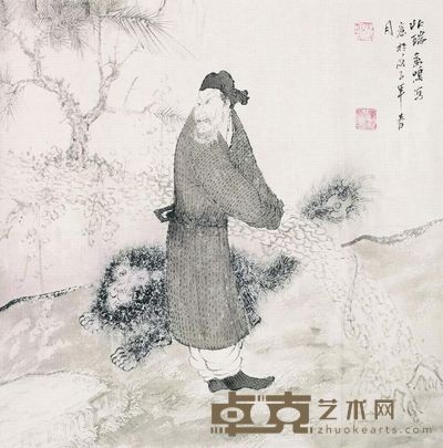 刘万鸣 兆瑞 托片 34×33cm