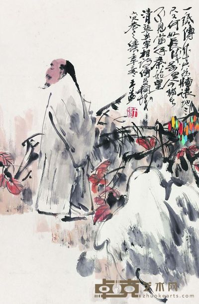王涛 人物 立轴 69×45cm
