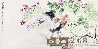 姜建林 好花凝露 软片 70×138cm