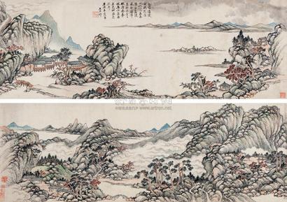 王原祁 （款） 云壑秋深 手卷