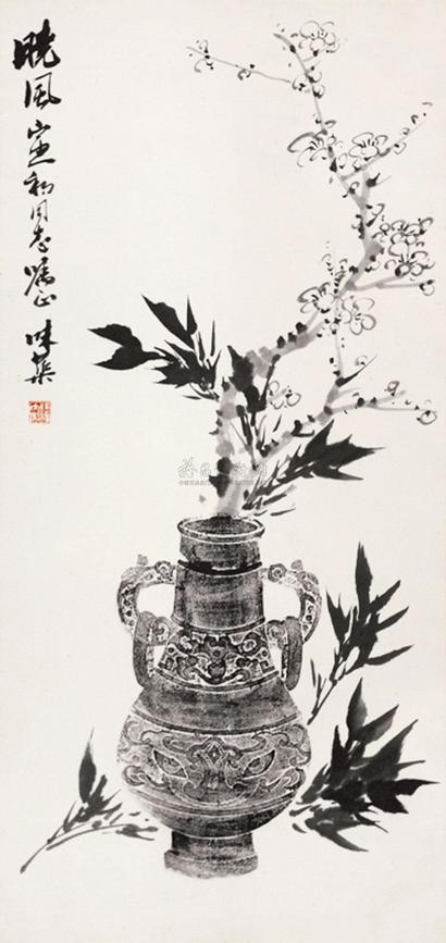 郭味蕖 清供图 立轴