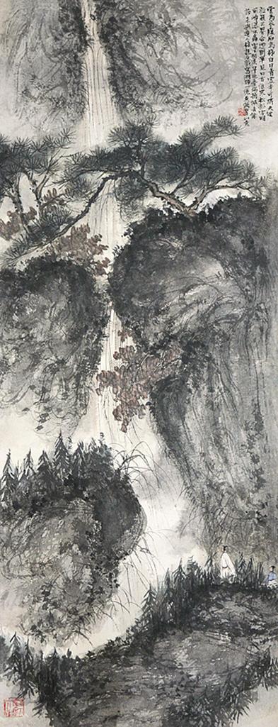 傅抱石 山水 立轴