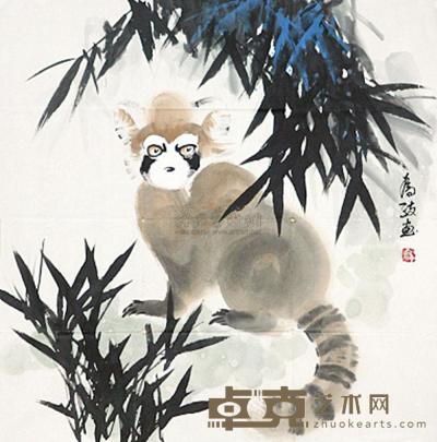 王有政 小熊猫 软片 68×68cm