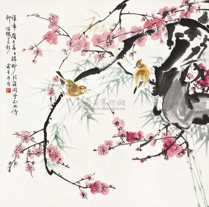 冯霖章 花鸟 立轴