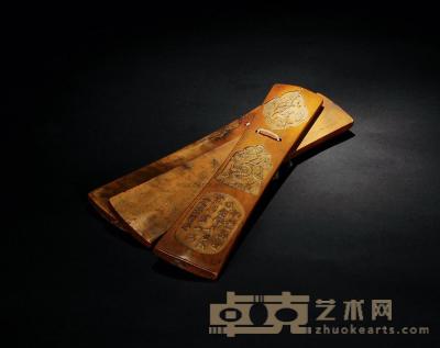 清 黄杨木响板 高26.5 cm