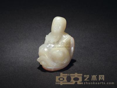 清 玛瑙雕高士像 高4cm