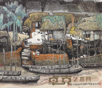 陈永锵 山水 镜片 59×67cm