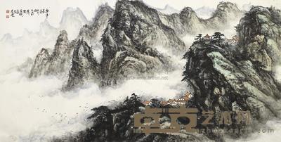 李云 山水 镜片 69×137cm