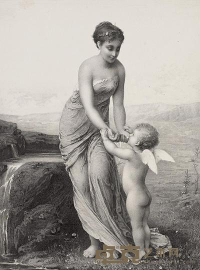 十九世纪欧洲名家铜版画《女性》系列 （六开） 24×32cm×6