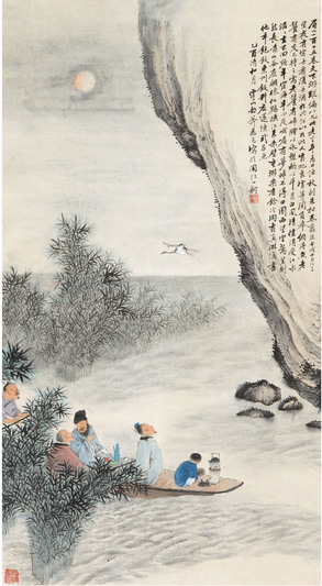 赤壁夜游图
