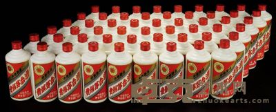 1987—1992年五星牌、飞天牌贵州茅台酒一组54瓶 