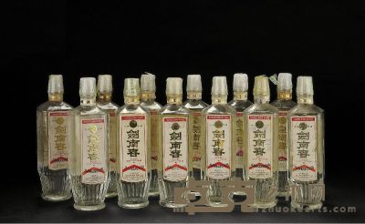 1983—1987年剑南春（塑盖方瓶） 